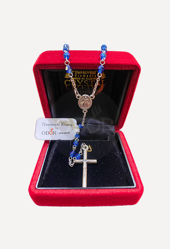 Rosario Swarovski 4 mm W/I - Gambar 6