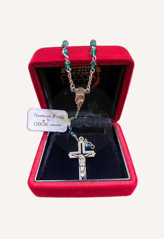 Rosario Swarovski 4 mm W/I - Gambar 4